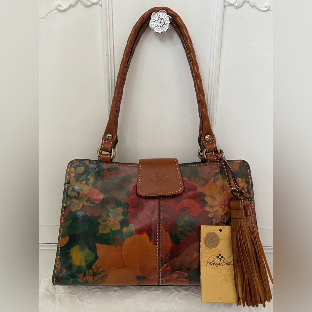 Patricia Nash Floral * Rienzo* Satchel .NWT - Picture 1 of 10